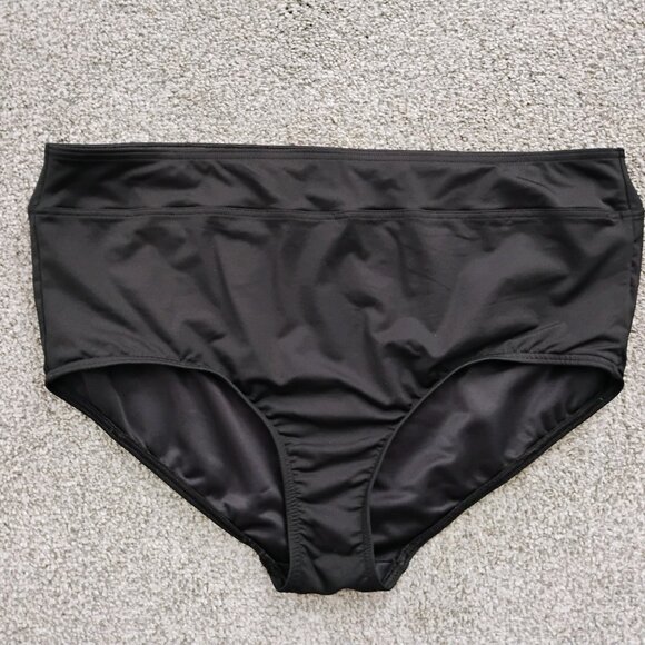 Land's End Women's Black Bikini Brief 18W - Picture 1 of 5